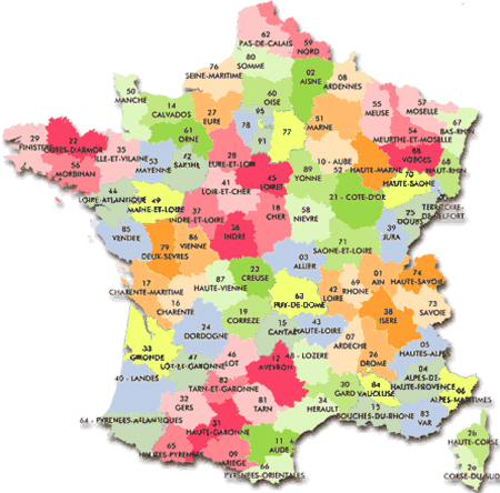 Streetwise-France.com: Administrative divisions of France, French ...